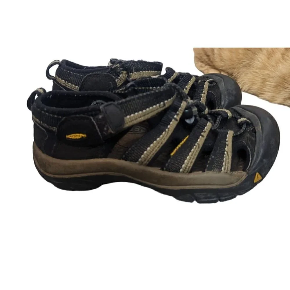KEEN Kids Newport H2 Washable Footwear Sandals Black Brown Size 12